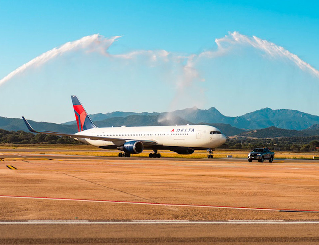 Delta Air Lines launches its first direct flight from Olbia to New York