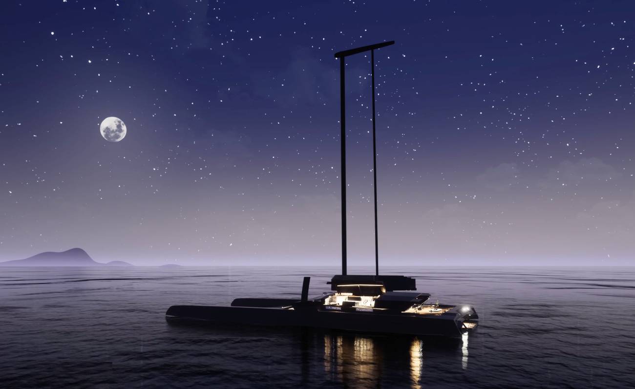 Nemesis One, il superyacht che vola sull\'acqua