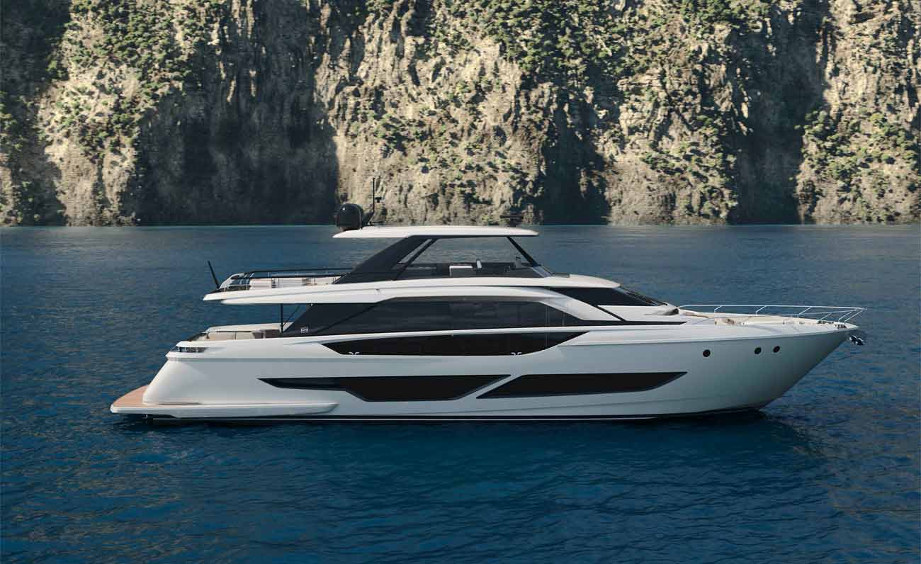 Ferretti Yachts 860, sinfonia marina