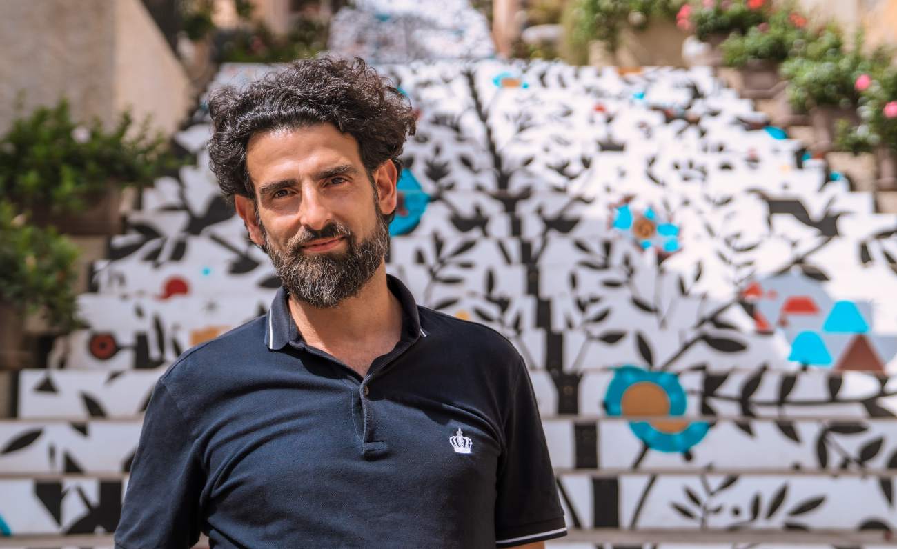 Giorgio Casu torna a realizzare la scalinata della chiesa di Santa Lucia