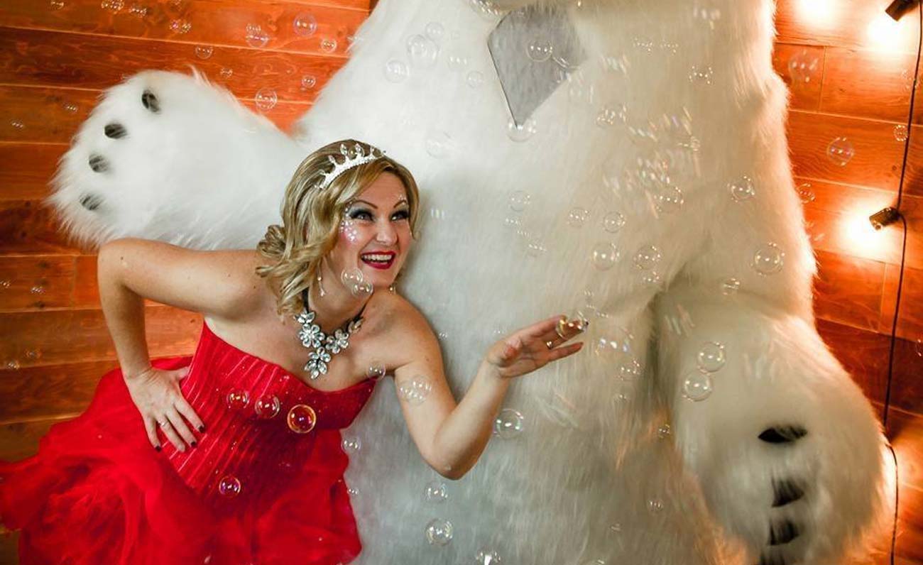 Un magico spettacolo di bolle di sapone