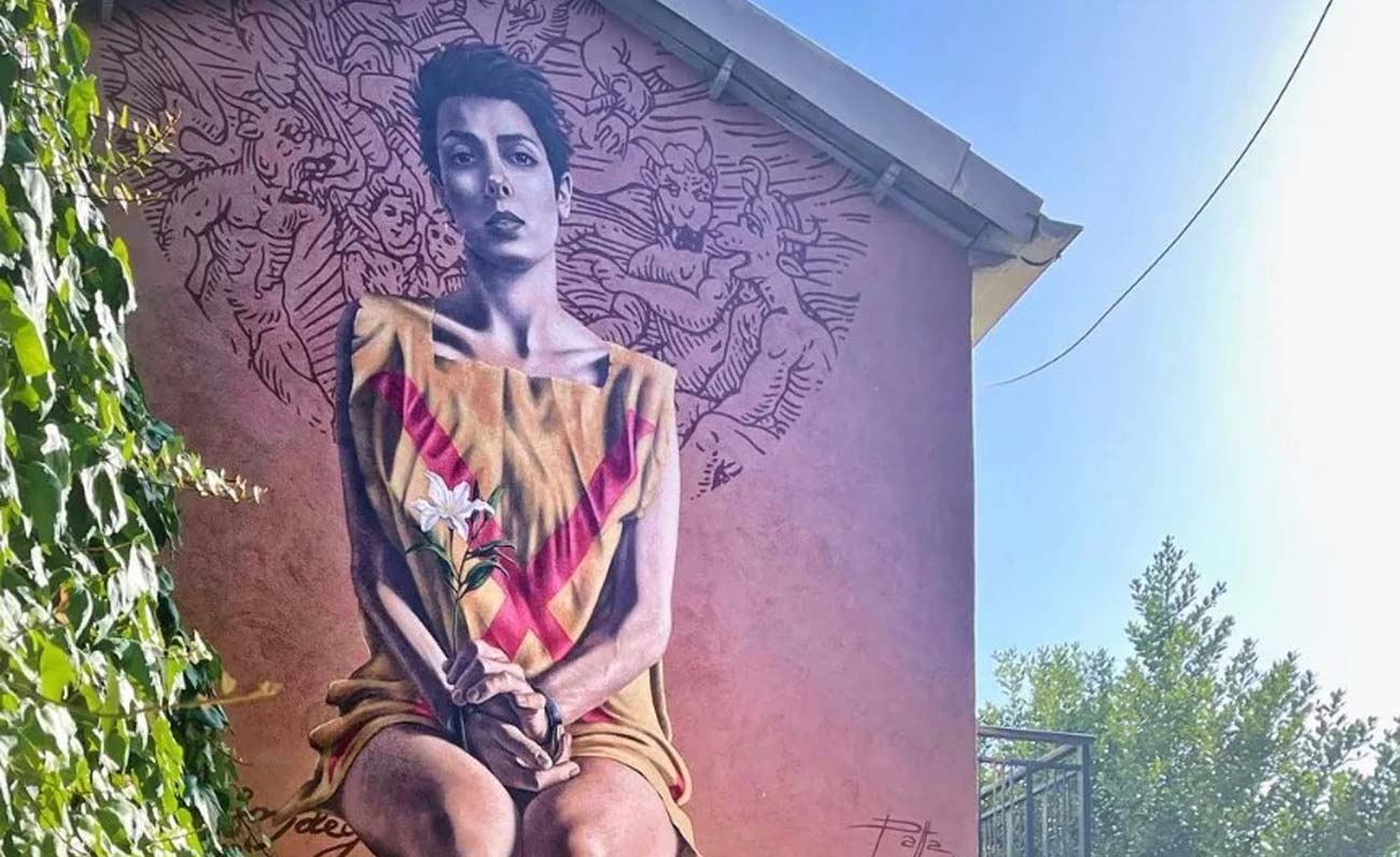 Sa bruxa, il murale dedicato alla figura di Antonia Usay