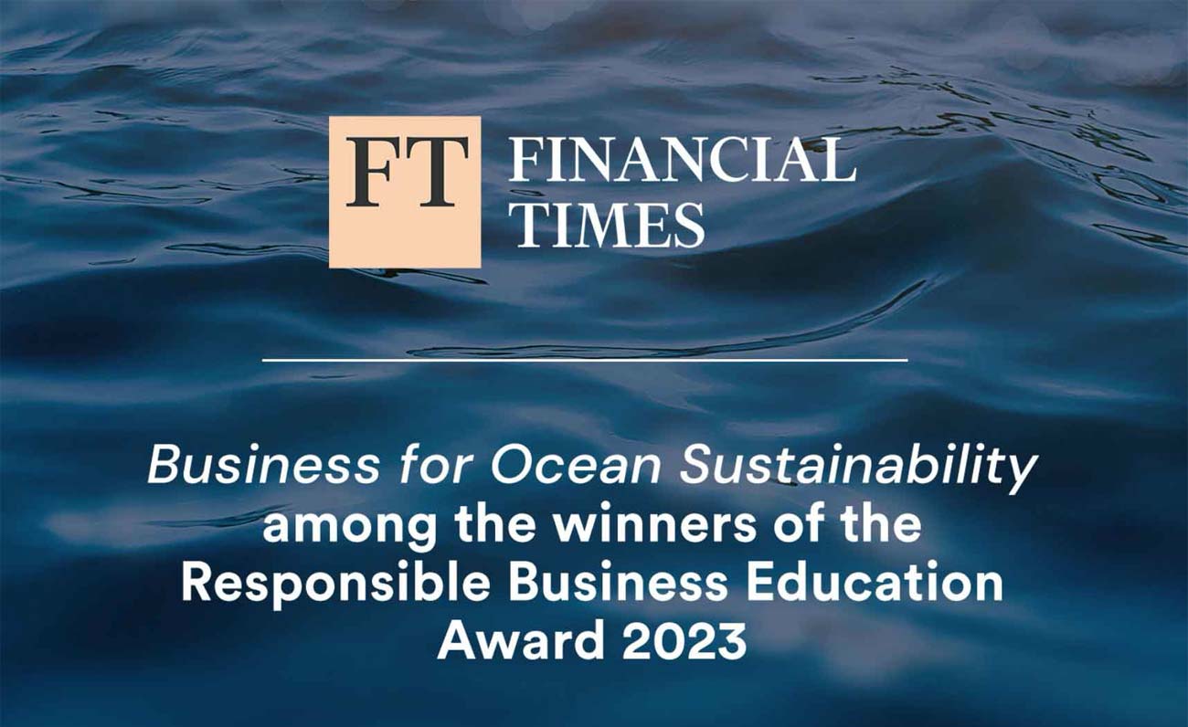 Il Financial Times premia One Ocean per l’attività di ricerca