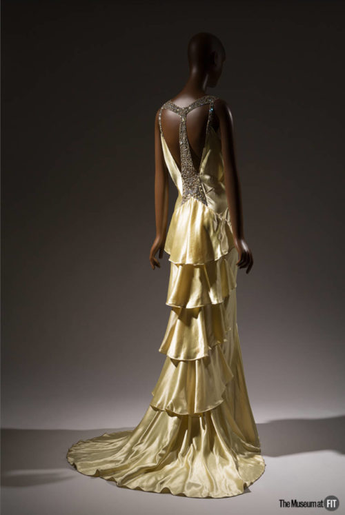 Agnes Drecoll, evening dress, circa 1934, France. Collection of Newark Museum, Gift of Mrs. Wells P. Eagleton, 1940. Paris, Capital of Fashion Photograph by Eileen Costa The Museum at FIT